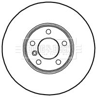 BORG & BECK Тормозной диск BBD4725